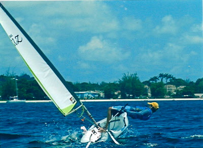Jaime sailing.