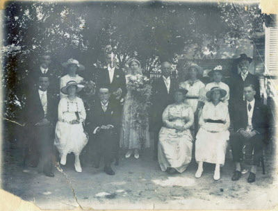 1930 - Pop and Granny Burton's wedding.