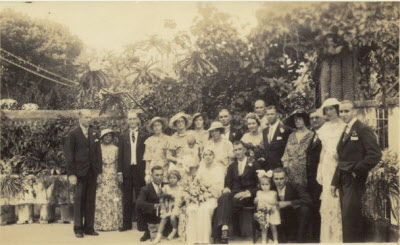 1930 - Burton family wedding.