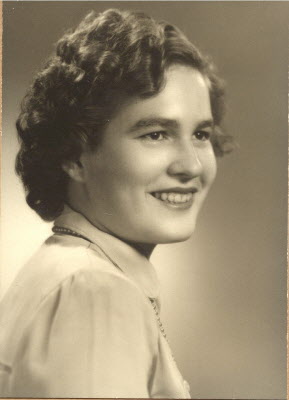 1954 - Portait of Mum taken in London.