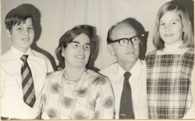 1970 Burton family shot (taken by Peter) in Nigeria.