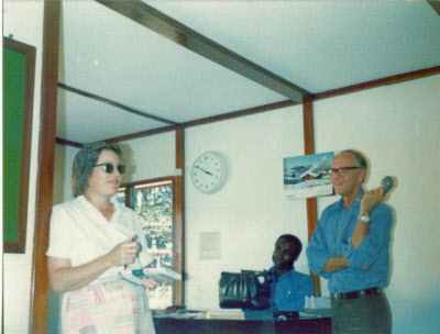 1970 - Warri - Dorothy the plane is not leaving today.